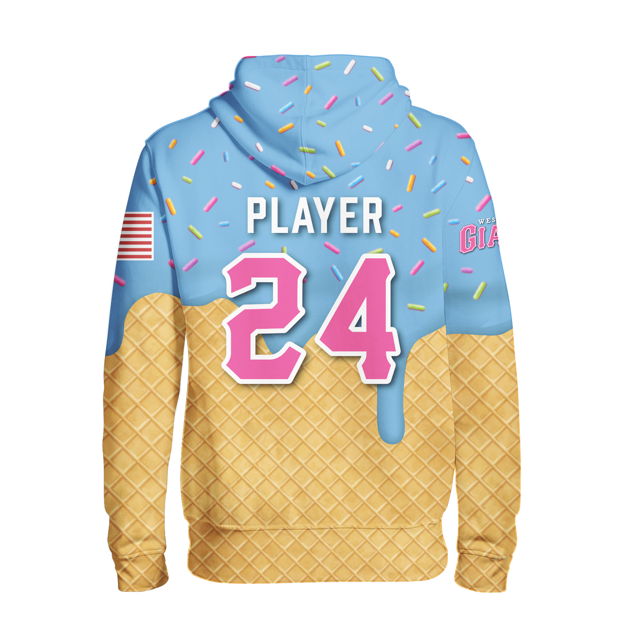 Westchester Giants Ice Cream Custom Sublimated Hoodie