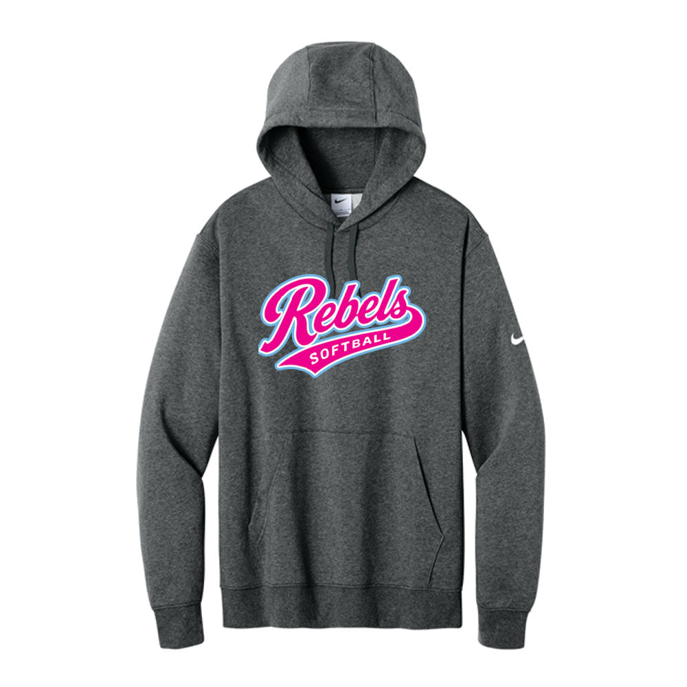 Rebels Softball Men's Nike Hoodie - Script