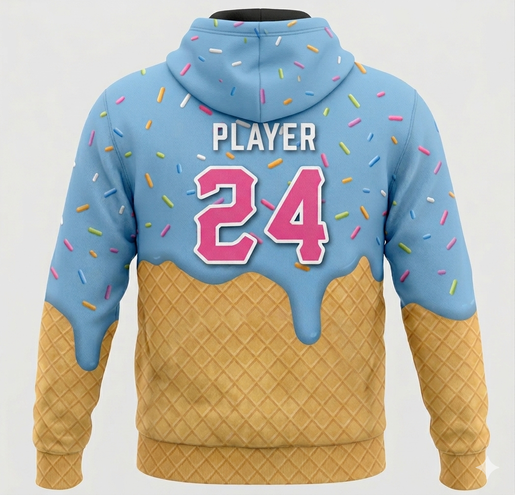LMLL Ice Cream Custom Sublimated Hoodie