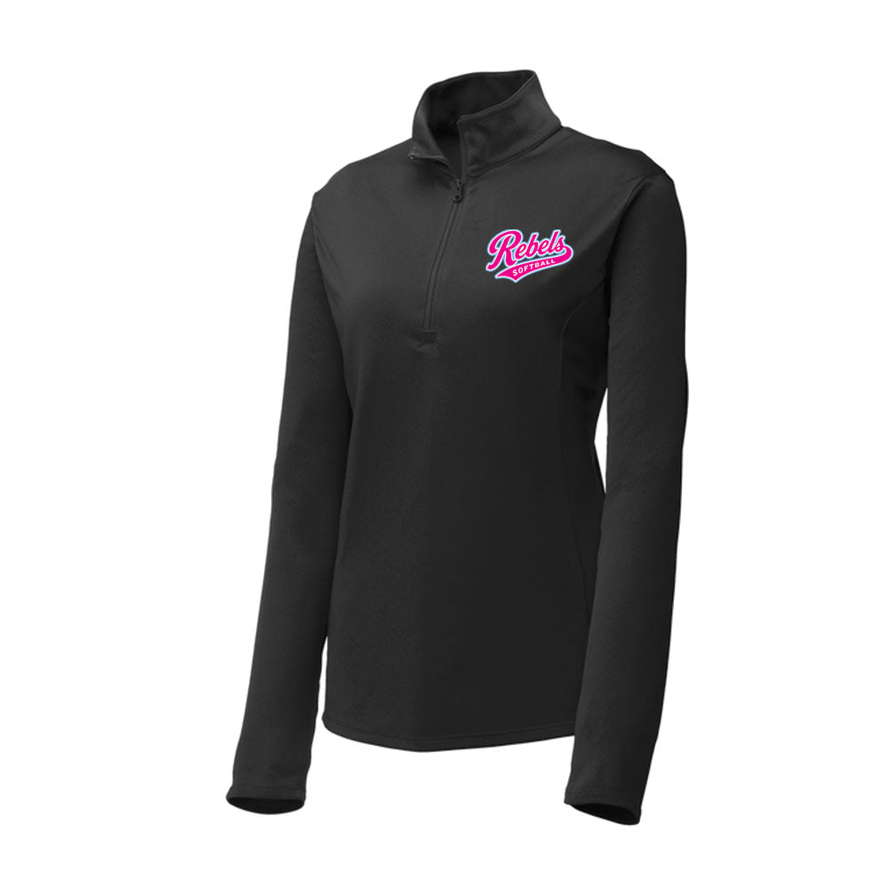 Rebels Softball Sport Tek Women's 1/4 Zip