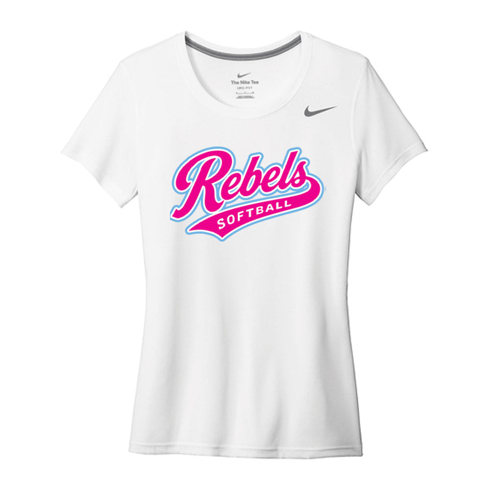 Rebels Softball Women's Nike Tee - Script