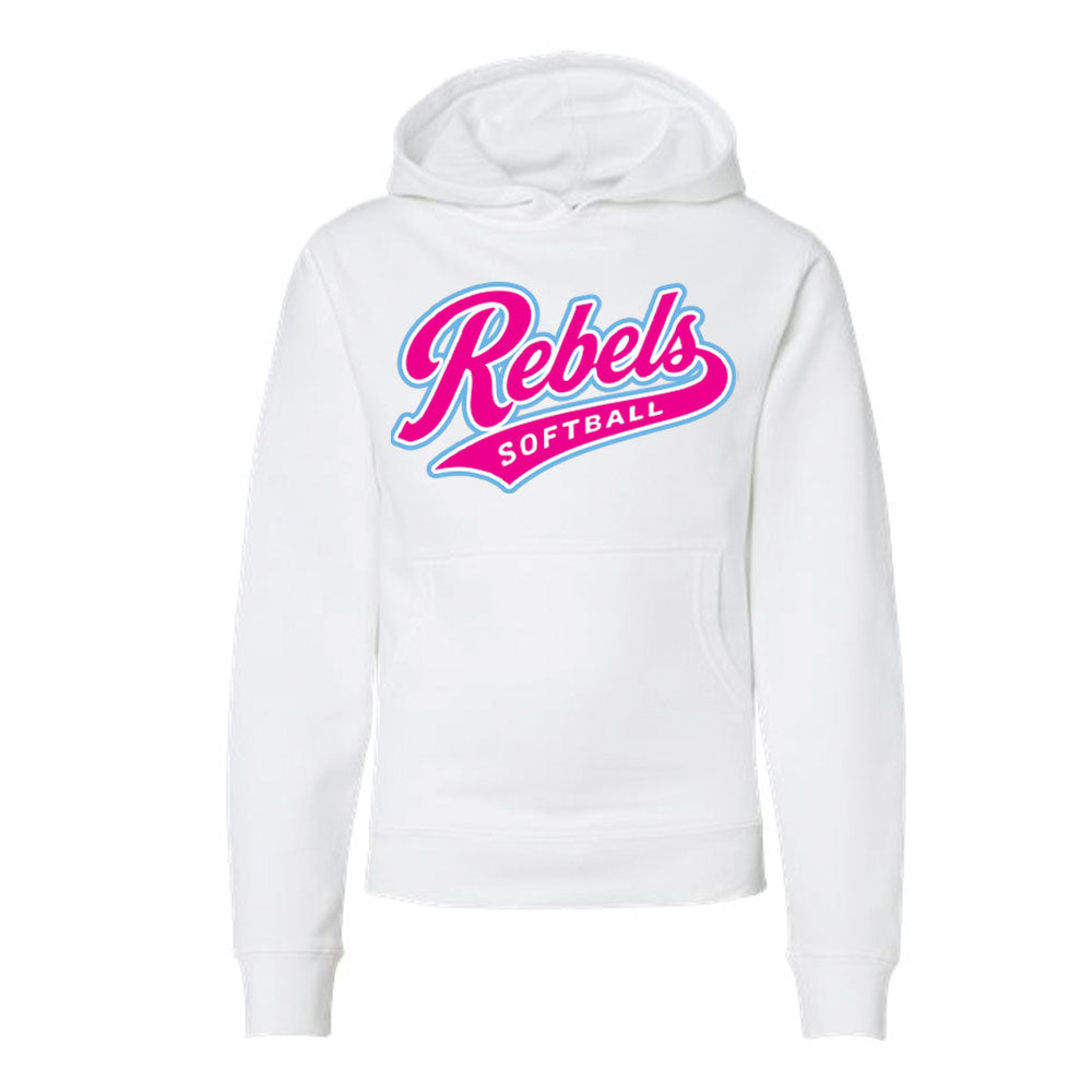 Rebels Softball IND Youth Hoodie - Script