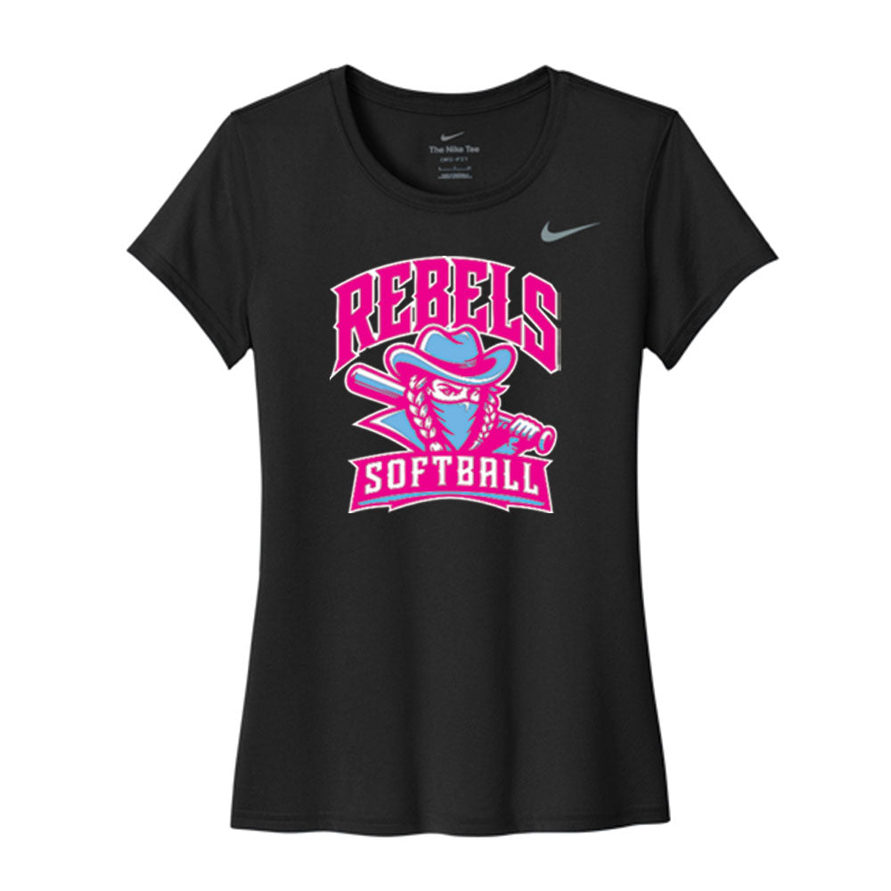 Rebels Softball Women's Nike Tee - Mascot