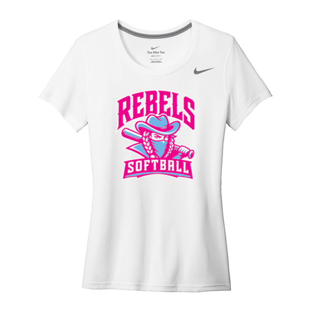 Rebels Softball Women's Nike Tee - Mascot