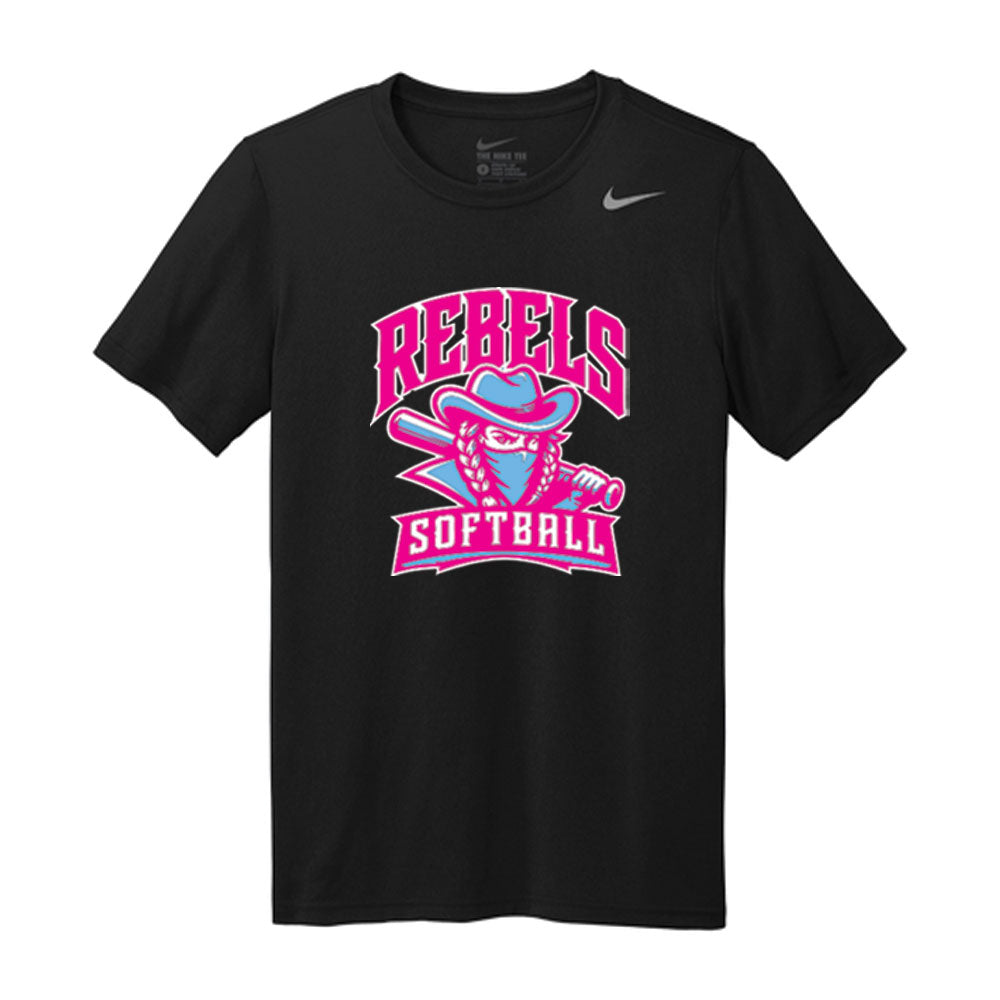 Rebels Softball Men's Nike Tee - Mascot