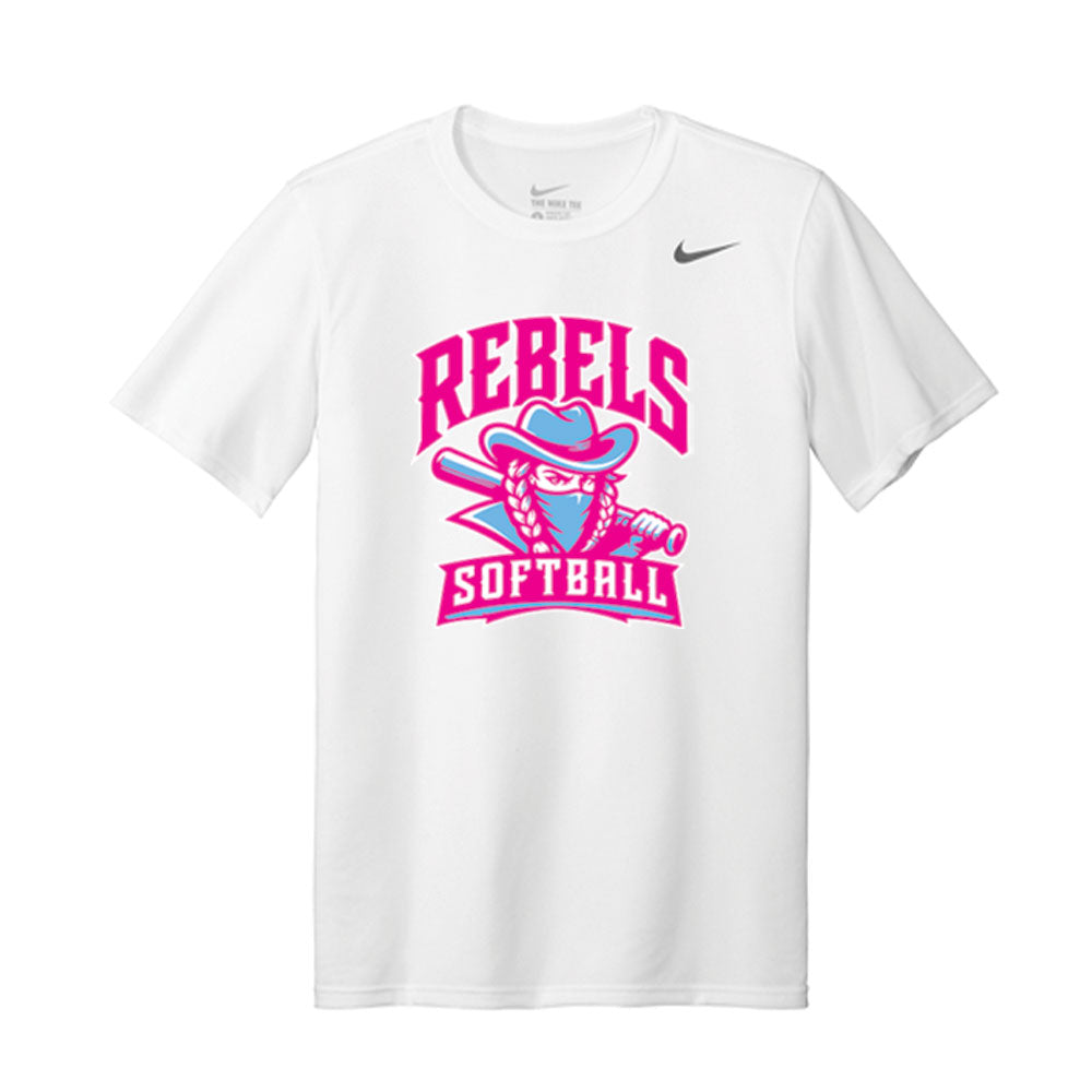 Rebels Softball Men's Nike Tee - Mascot