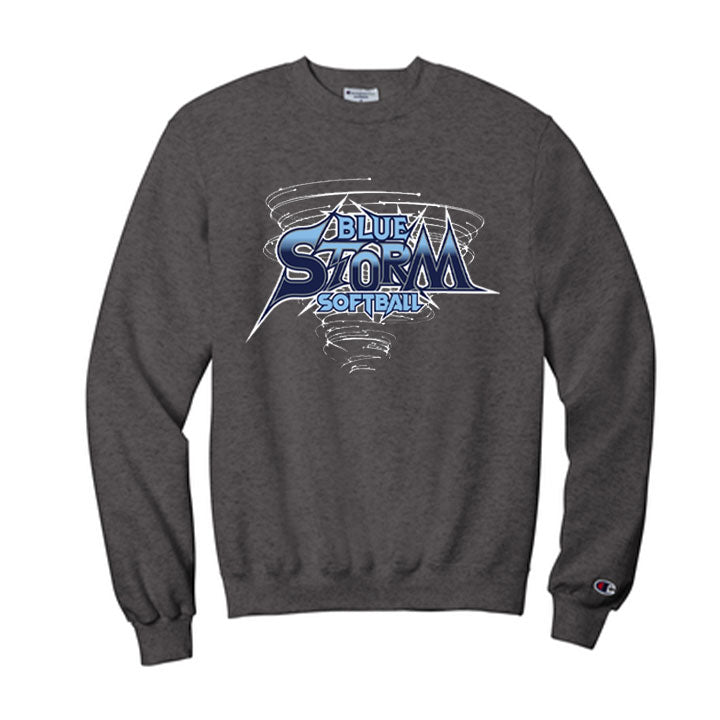 Blue Storm Champion Adult Crew Sweatshirt