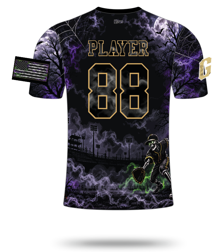 Giants Halloween Jersey back with player name and number