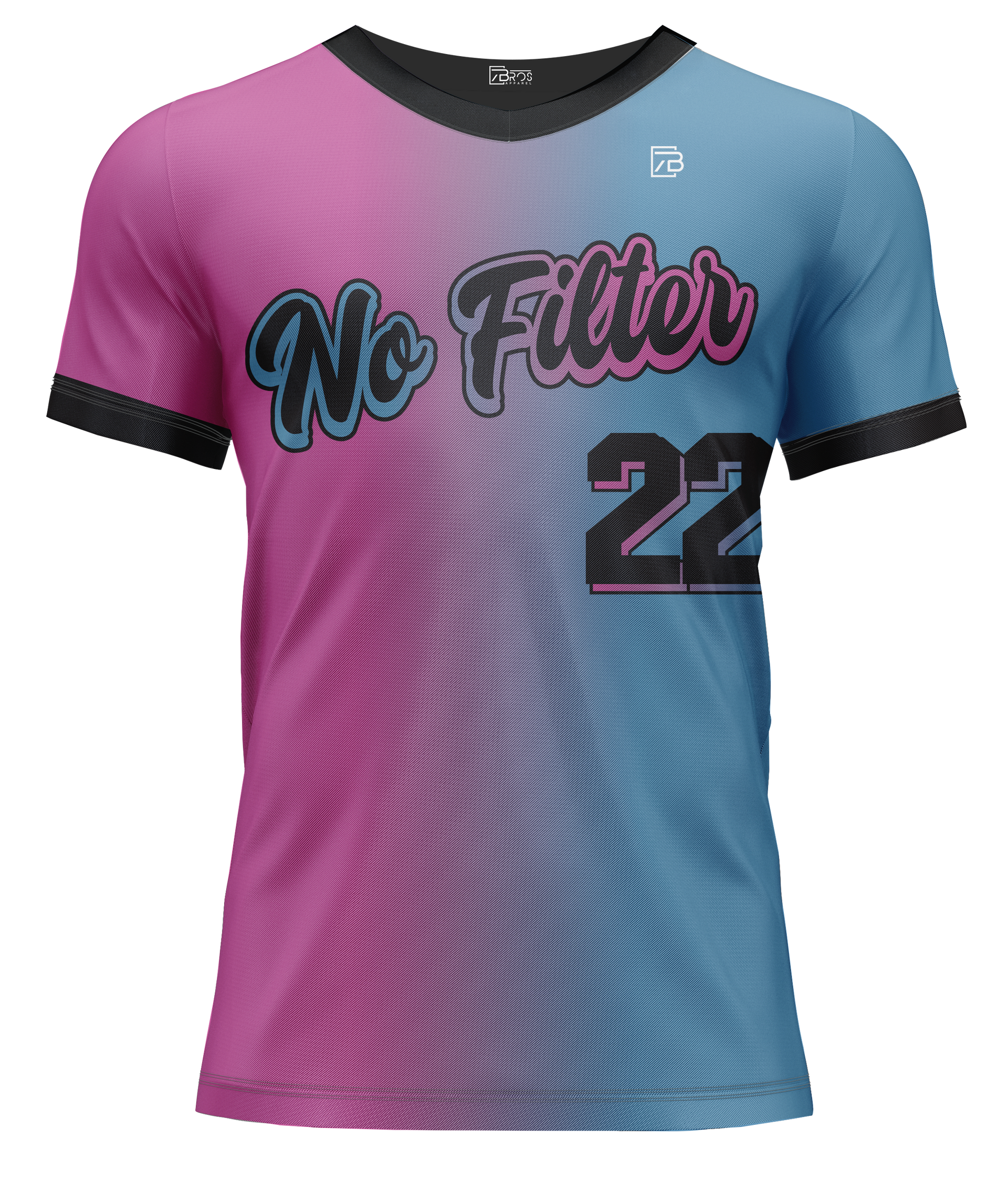 No Filter Miami Style Custom Jersey | 7 Bros Apparel