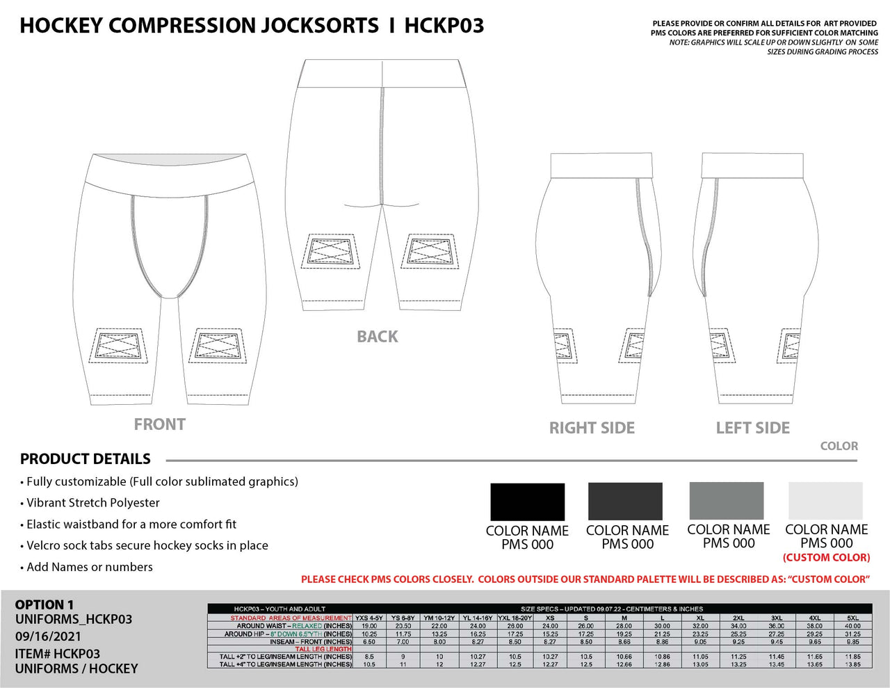 Custom Hockey Compression Jockshorts