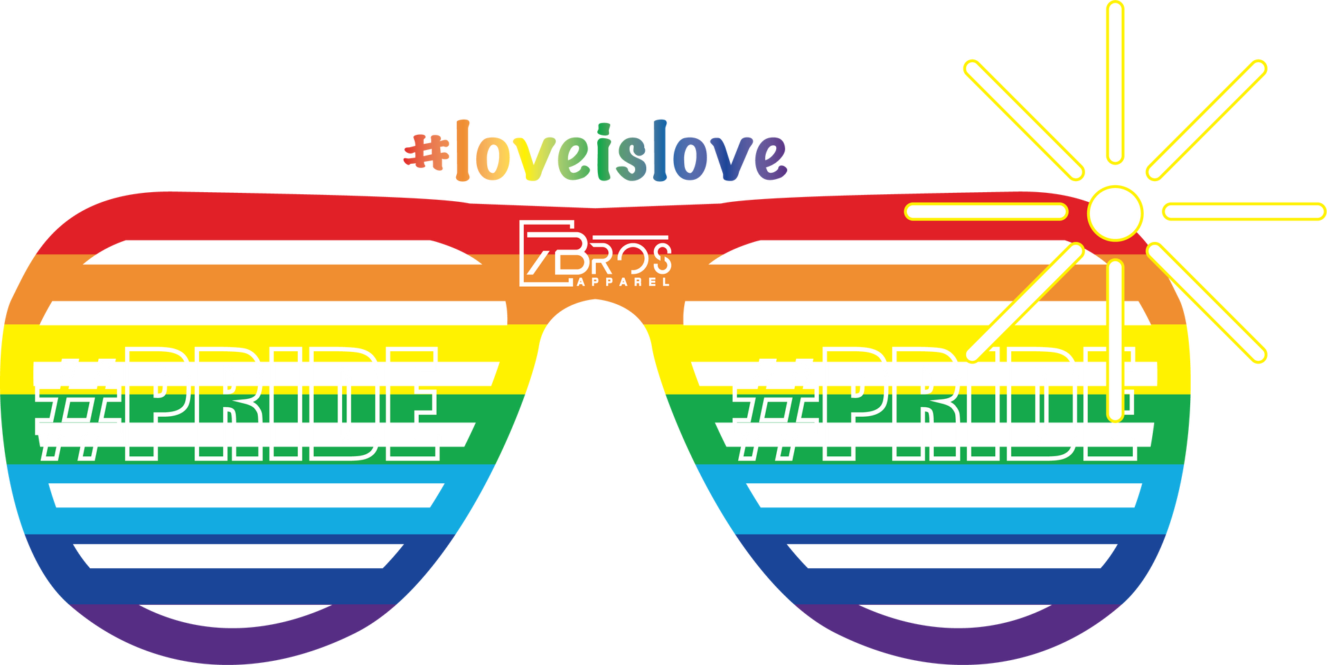 Love Is Love Pride Next Level Racerback - White | 7 bros apparel