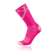 pink breast cancer awareness socks